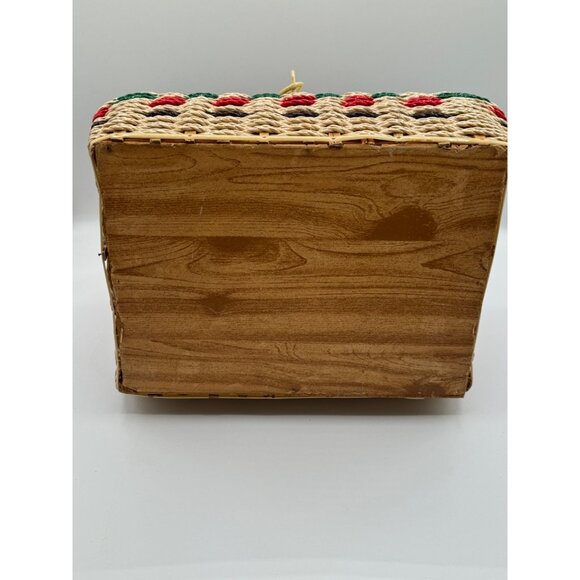 Vintage Wicker Style Sewing Notion and Tool Box - Picture 11 of 11